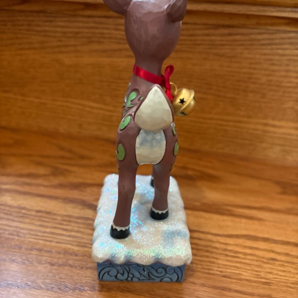 Jim Shore Rudolph Reindeer Figurine with oversized bell - Picture 5 of 6